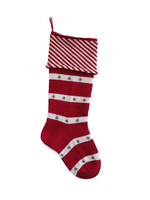 Melange Collection Diagonal Stripe Cuff Stocking