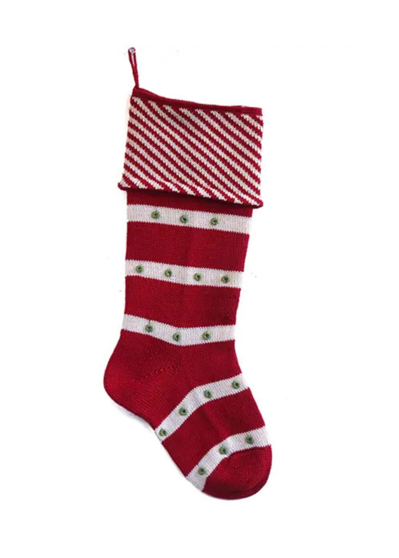 Melange Collection Melange Collection - Diagonal Stripe Cuff Stocking
