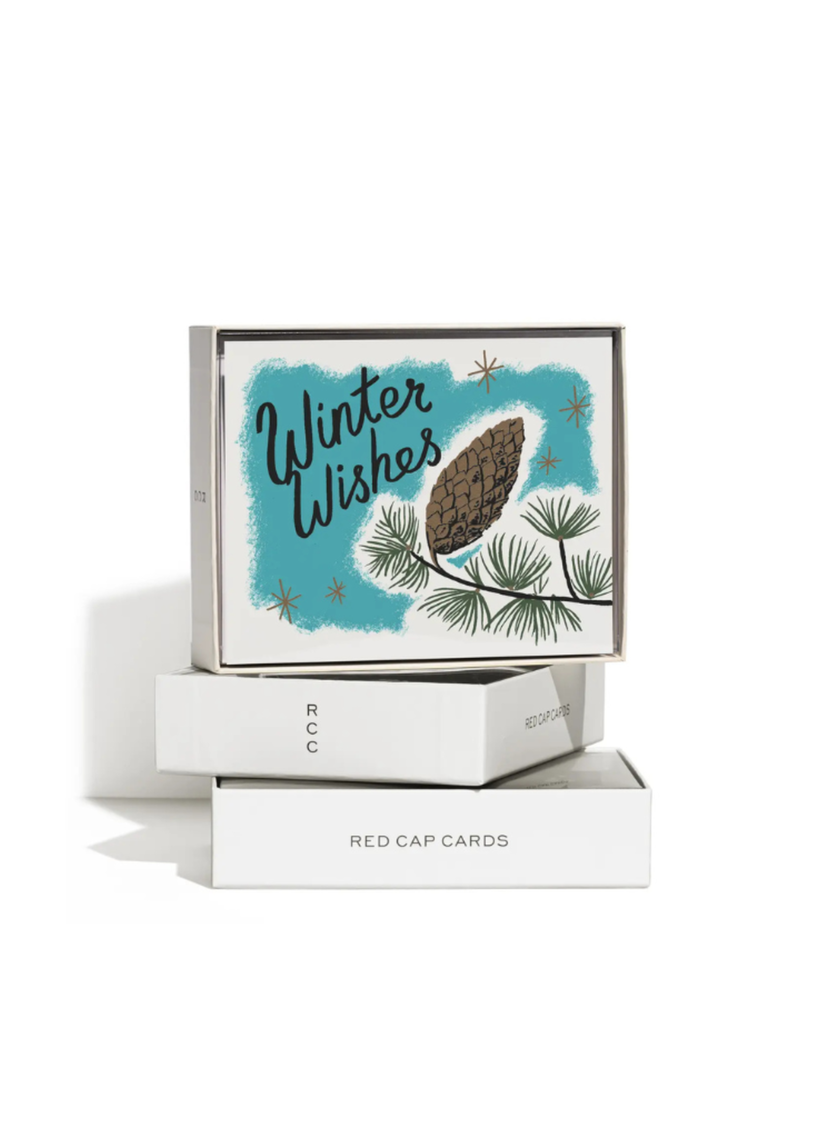 Red Cap Cards Red Cap Cards 2024 Pine Cones Boxed Holiday Greeting Cards S/8