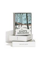 Red Cap Cards Snowy Forest Boxed Holiday Greeting Cards S/8