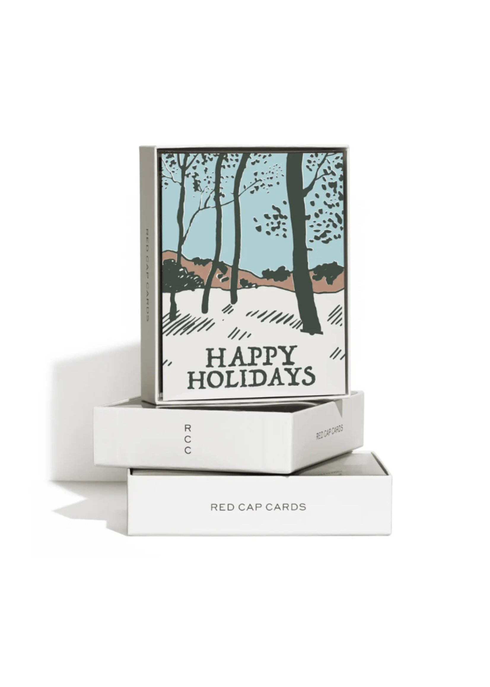 Red Cap Cards Red Cap Cards 2024 Snowy Forest Boxed Holiday Greeting Cards S/8