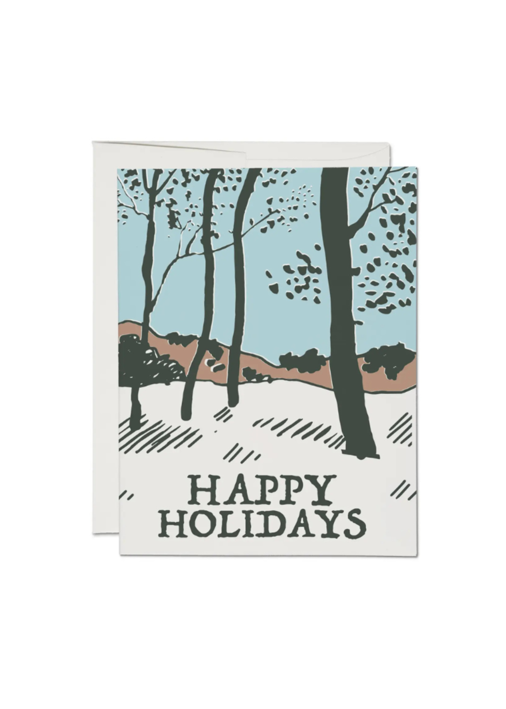 Red Cap Cards Red Cap Cards 2024 Snowy Forest Boxed Holiday Greeting Cards S/8
