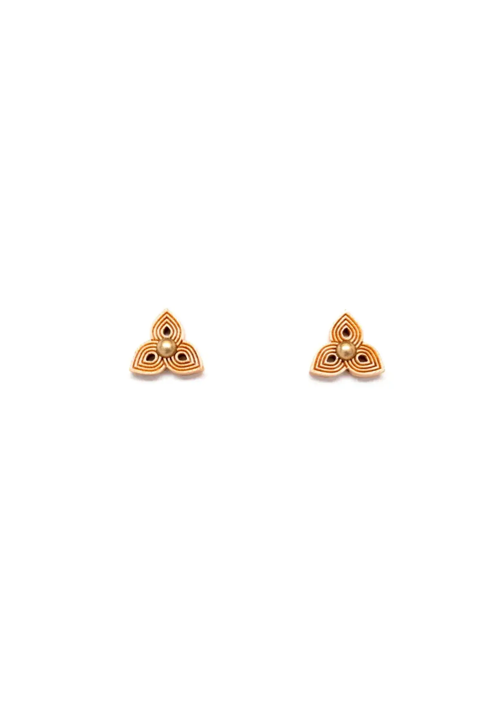 WenWen Designs WenWen Designs - Marquise Stud Earrings Maple