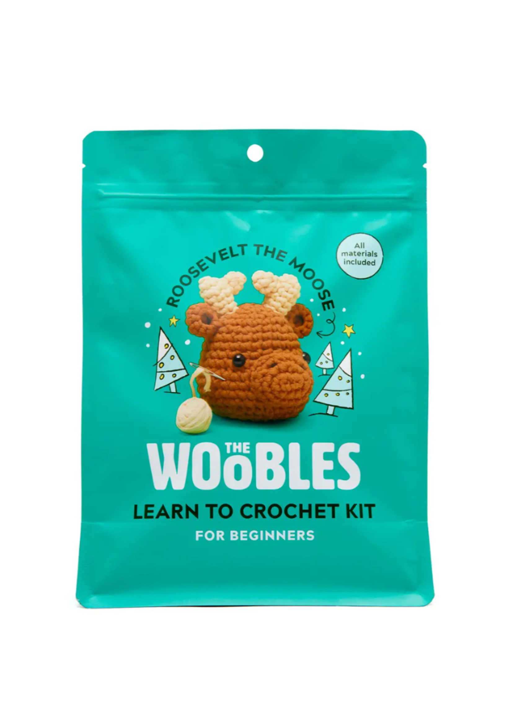 The Woobles The Woobles - Roosevelt the Moose  Crochet Kit
