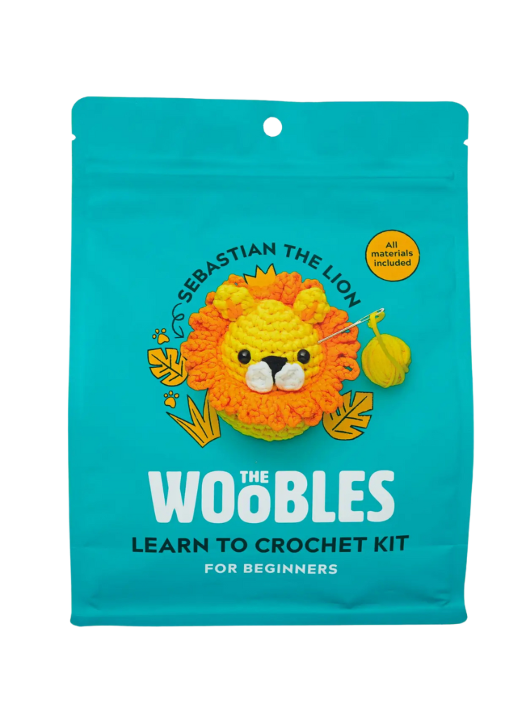 The Woobles The Woobles - Sebastian the Lion Beginner Crochet Kit