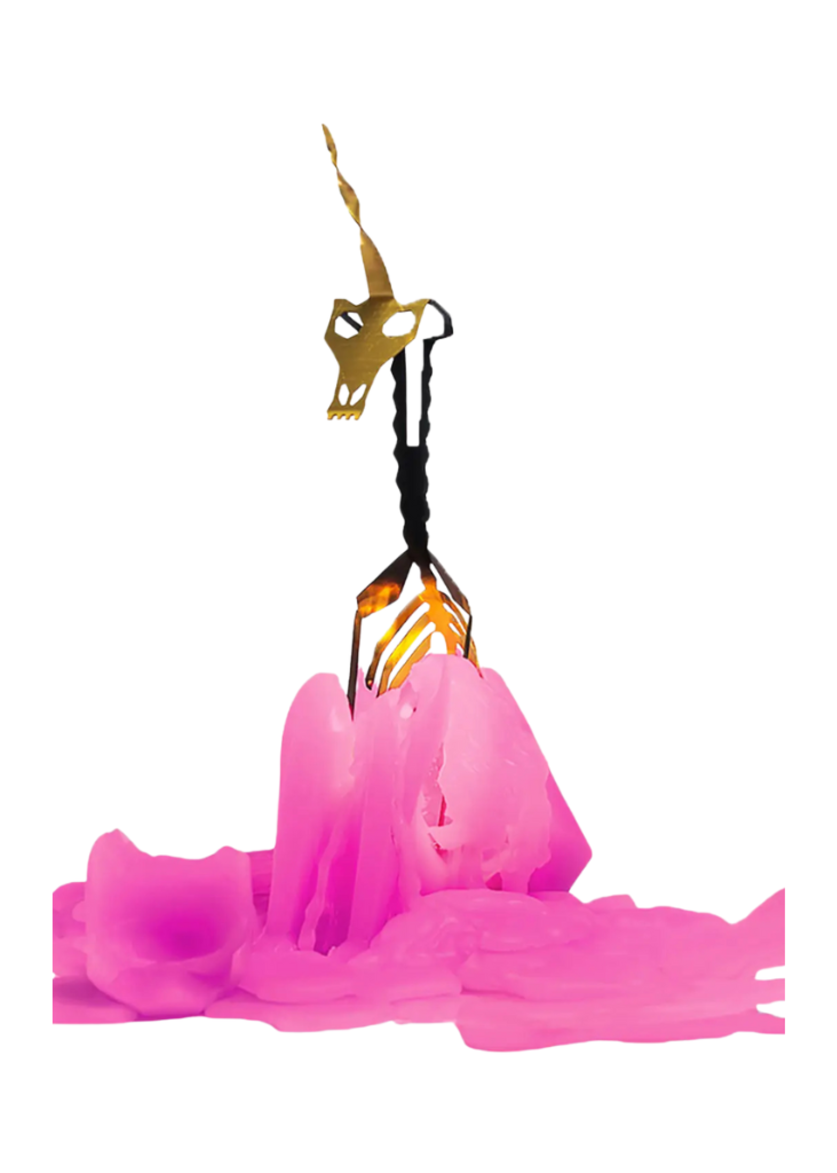 54 Celsius 54 Celsius - PyroPet Einar Unicorn Skeleton Candle l Hot Pink