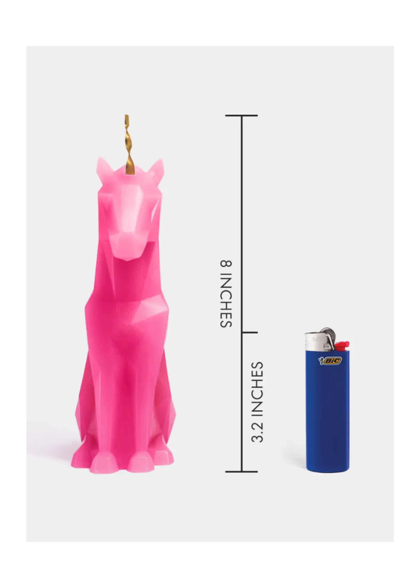 54 Celsius 54 Celsius - PyroPet Einar Unicorn Skeleton Candle l Hot Pink