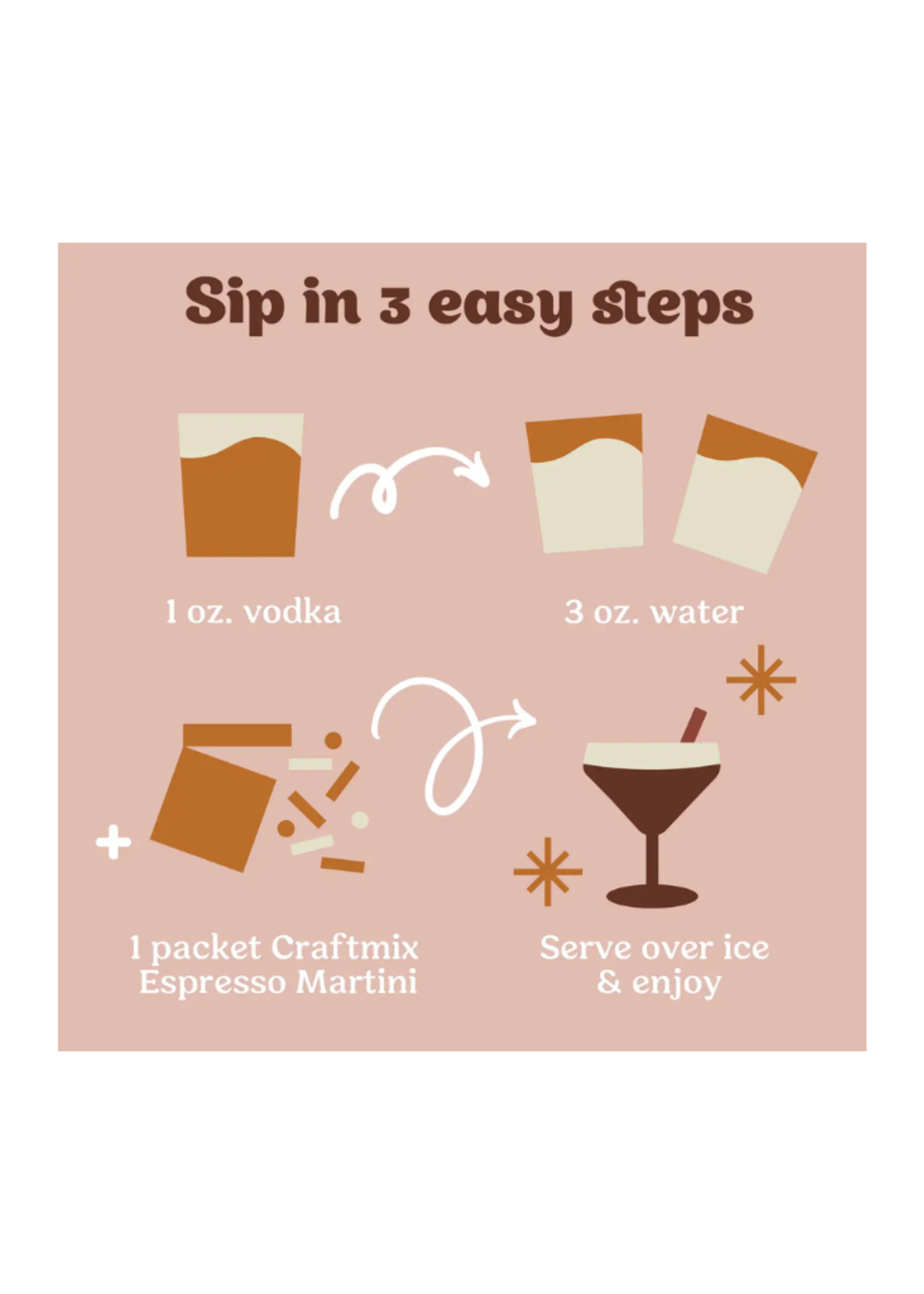 Craftmix Craftmix - Espresso Martini Cocktail Mixer - 12 Serving Multipack