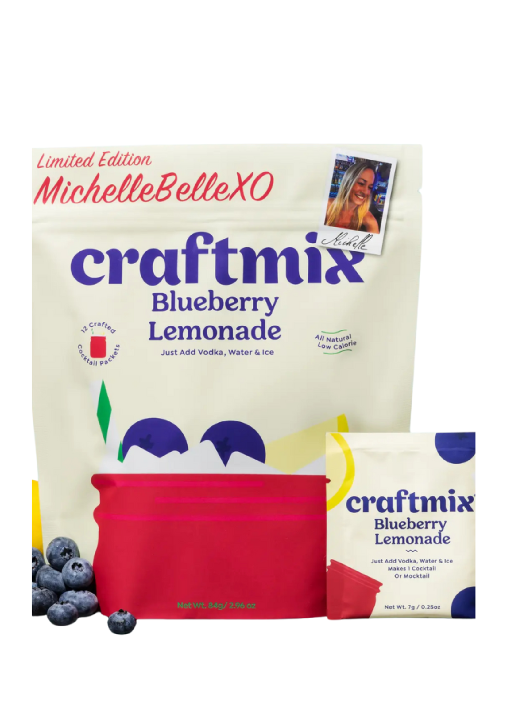 Craftmix Craftmix - Blueberry Lemonade & Cocktail Mixer - 12 Servings Multipack