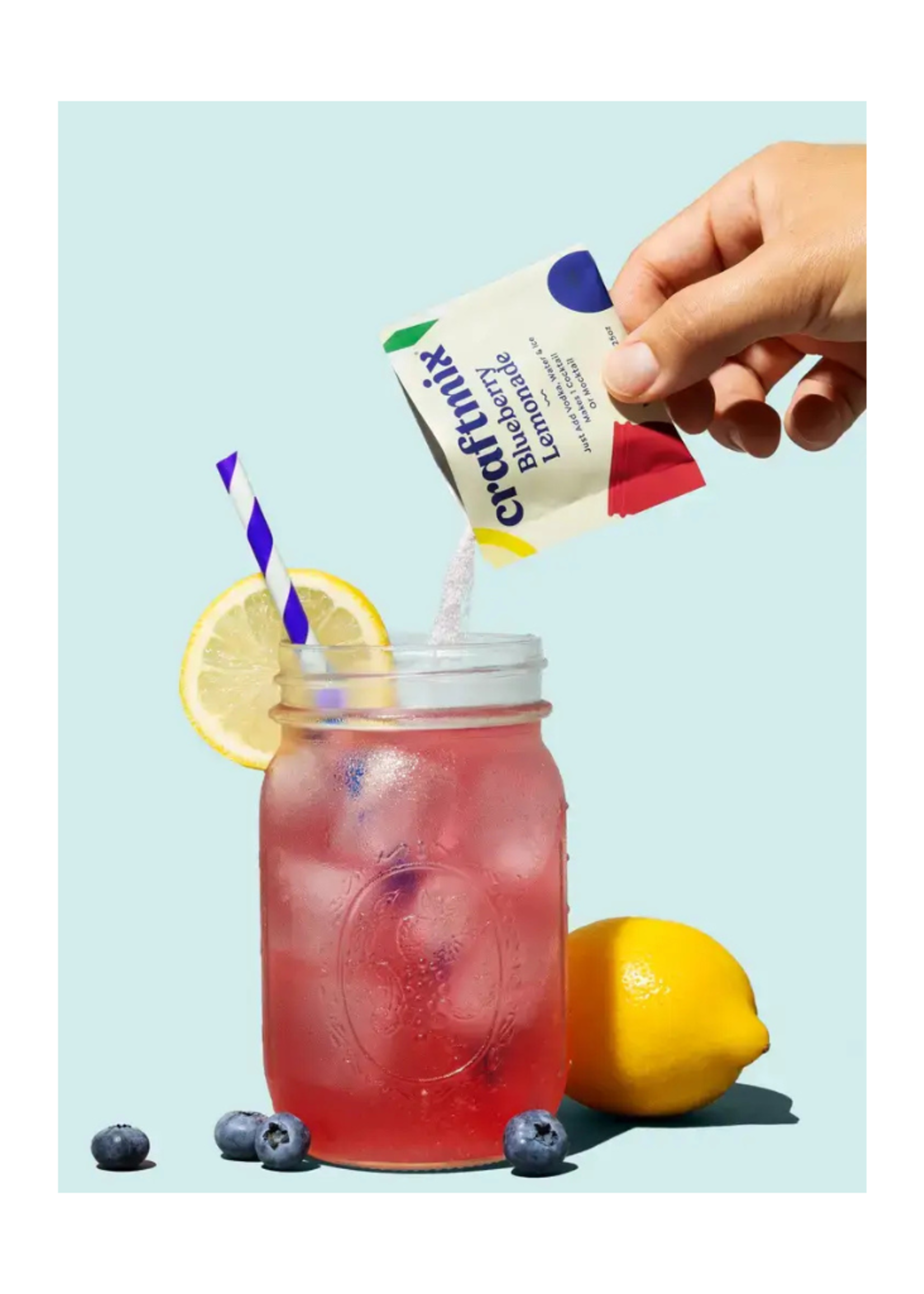 Craftmix Craftmix - Blueberry Lemonade & Cocktail Mixer - 12 Servings Multipack