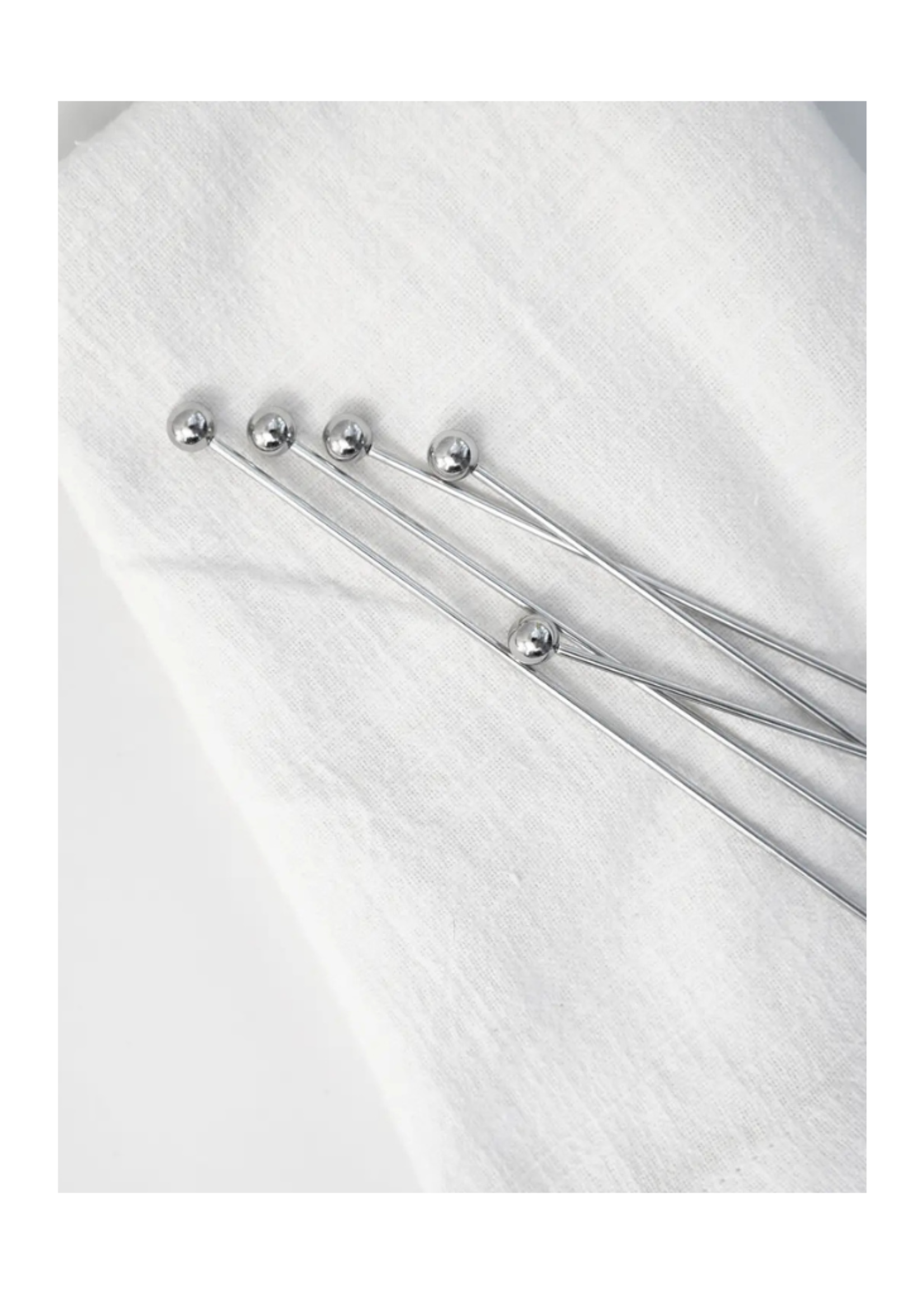 A Bar Above A Bar Above l Cocktail Picks For Garnishes, Stainless (12 Piece, Long)