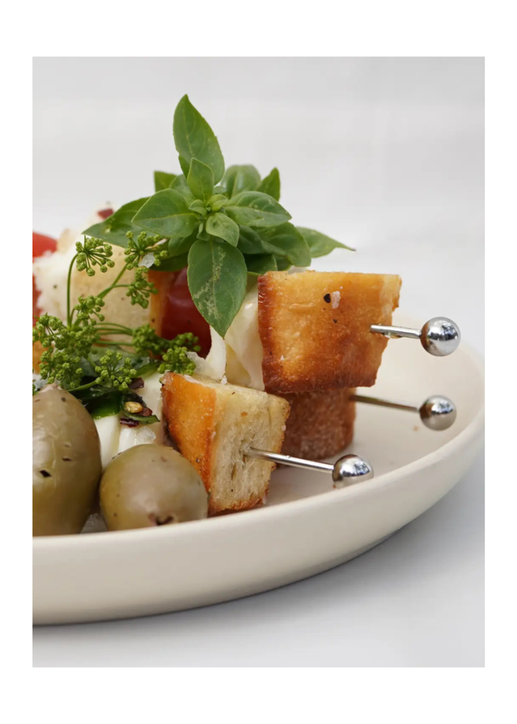 A Bar Above A Bar Above l Cocktail Picks For Garnishes, Stainless (12 Piece, Long)