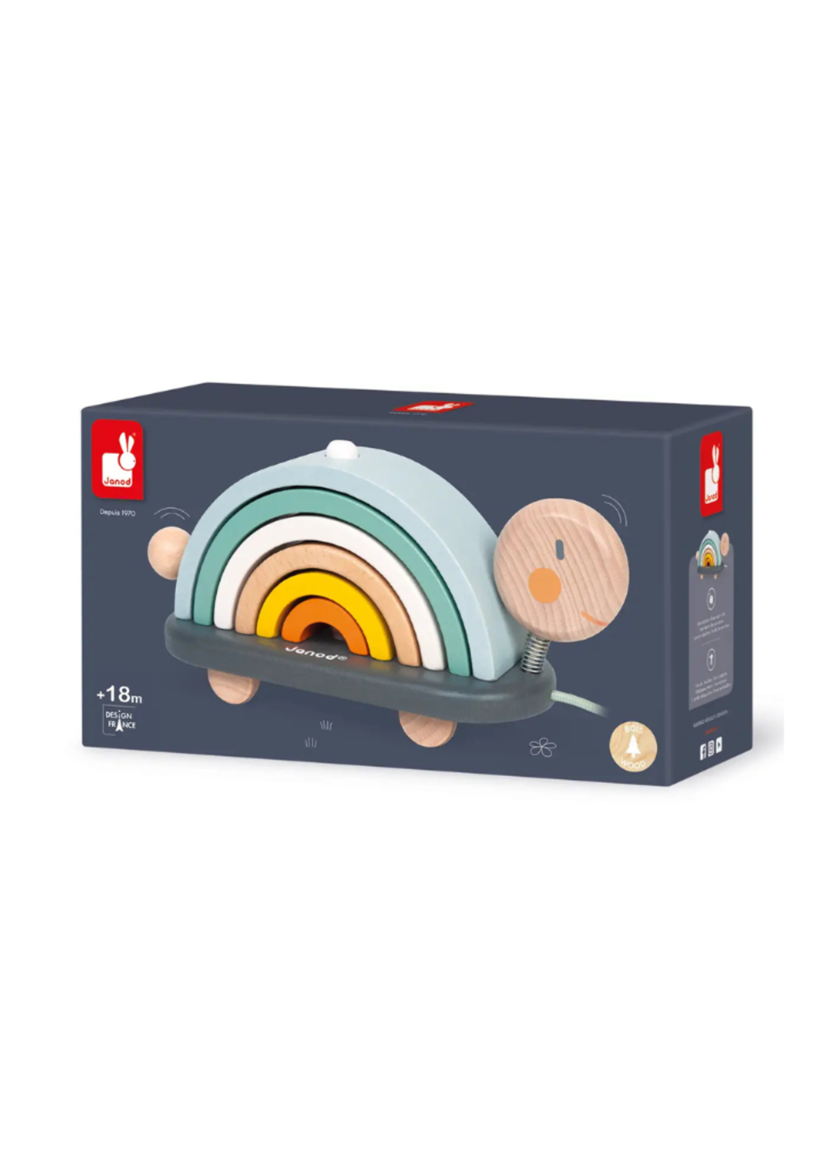 Janod Janod - Sweet Cocoon Rainbow Turtle