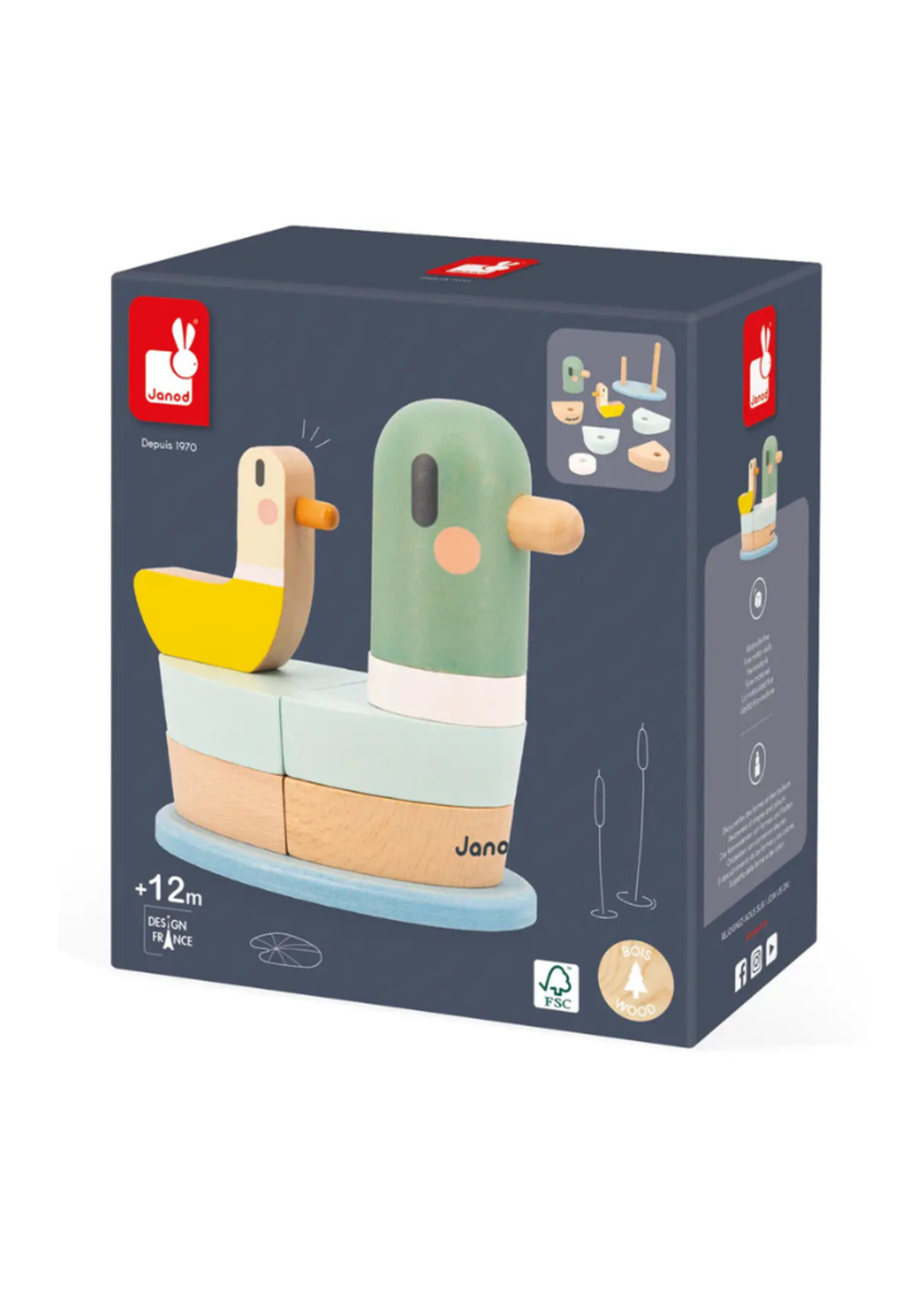 Janod Janod - Sweet Cocoon Stackable Ducks
