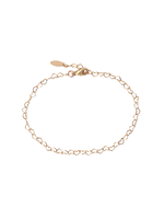 Kris Nations Jewels, Inc. Kris Nations Heart Chain Bracelet Adjustable 8" 14K Gold Filled