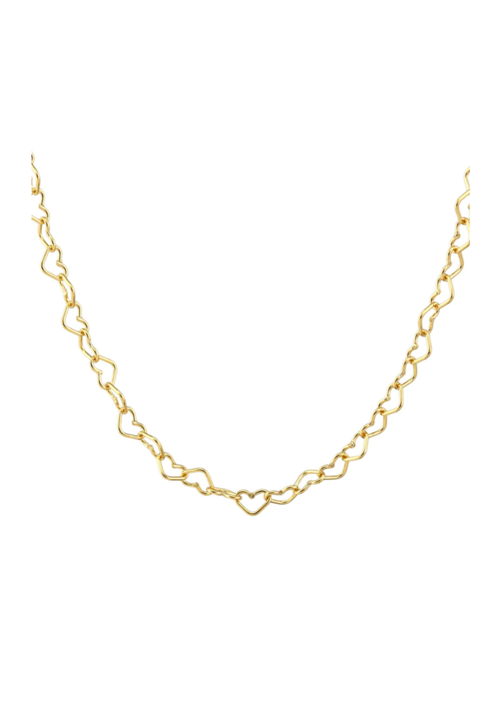 Kris Nations Jewels, Inc. Kris Nations Heart Chain Necklace Gold Fill