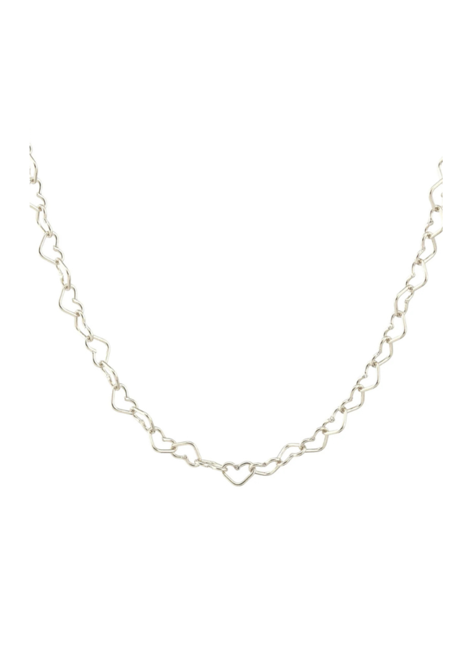 Kris Nations Jewels, Inc. Kris Nations Heart Chain Necklace Sterling Silver