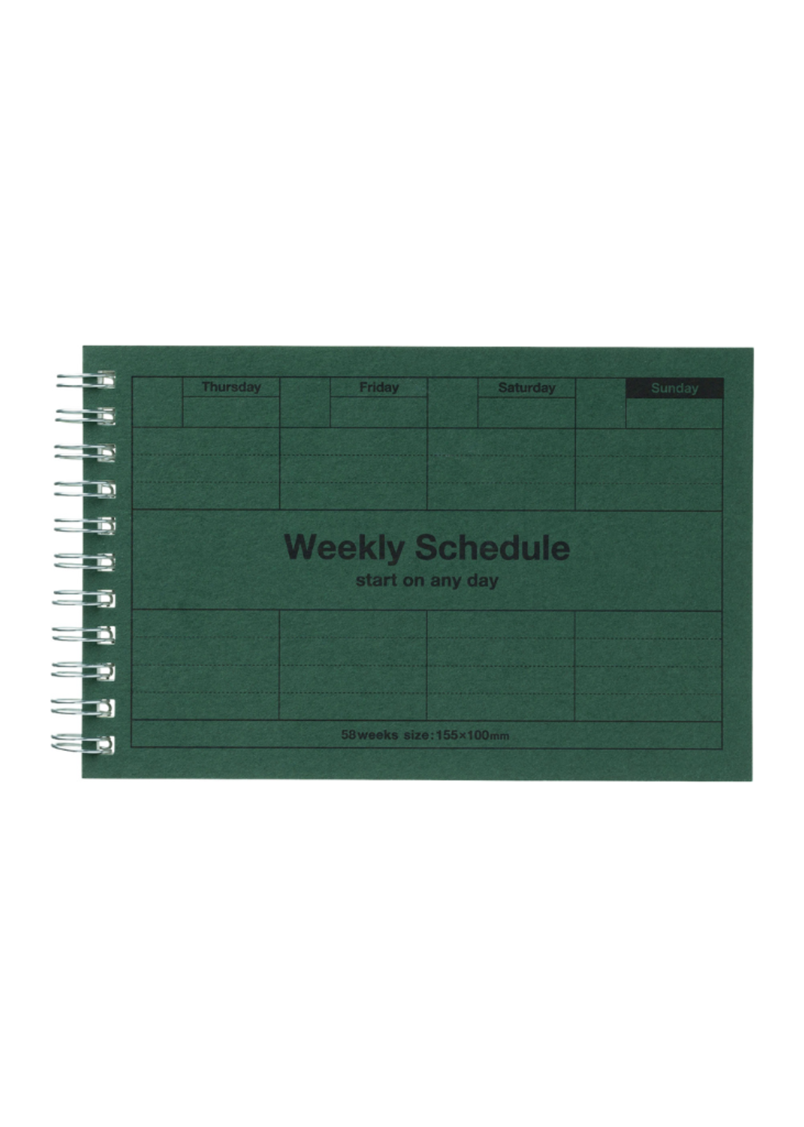 MARK'S Inc. MARK'S Inc. - Dayfree Weekly Schedule l Dark Green