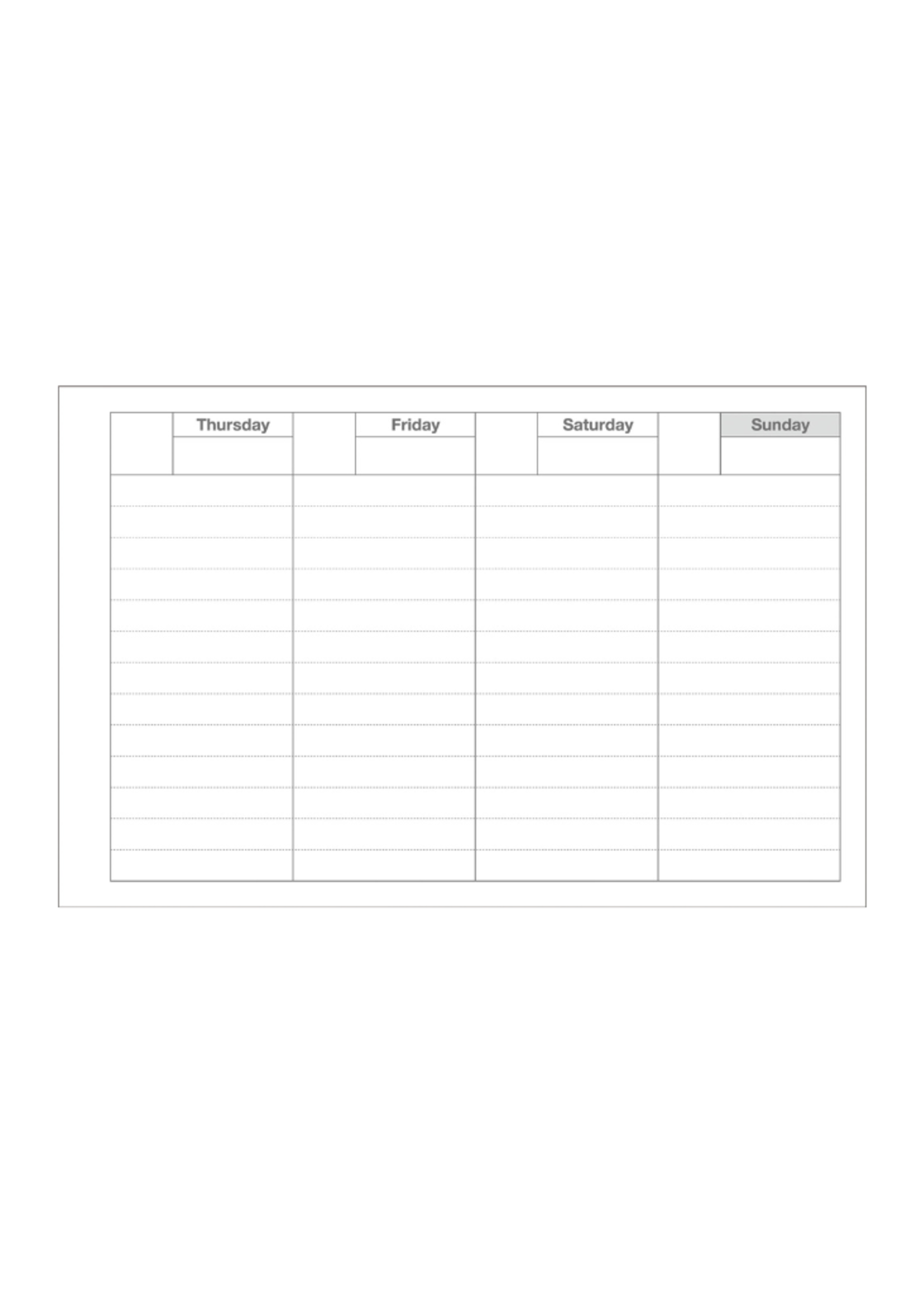 MARK'S Inc. MARK'S Inc. - Dayfree Weekly Schedule l Neo Citron