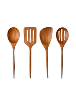 Be Home Padma Teak Mini Kitchen Utensils, Set of 4