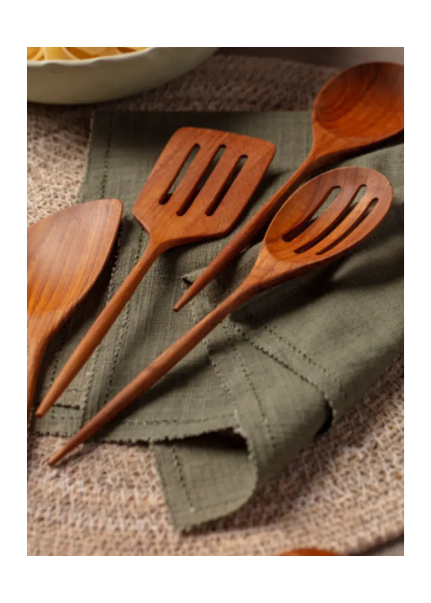 Be Home Be Home Padma Teak Mini Kitchen Utensils, Set of 4