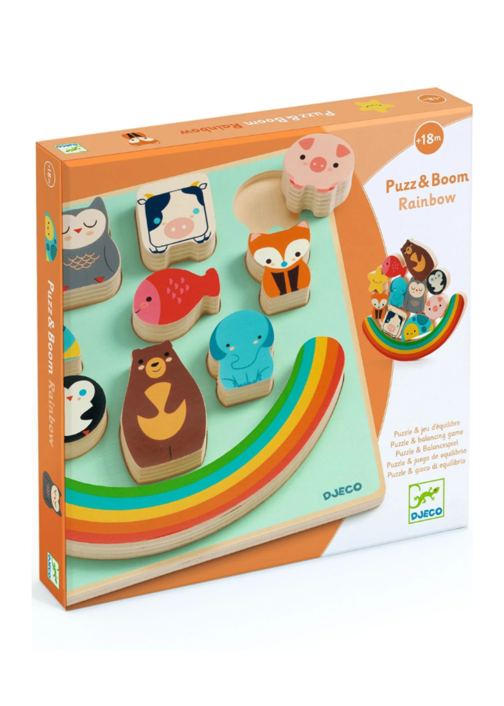 Djeco Djeco Puzz & Boom Rainbow Wooden Puzzle