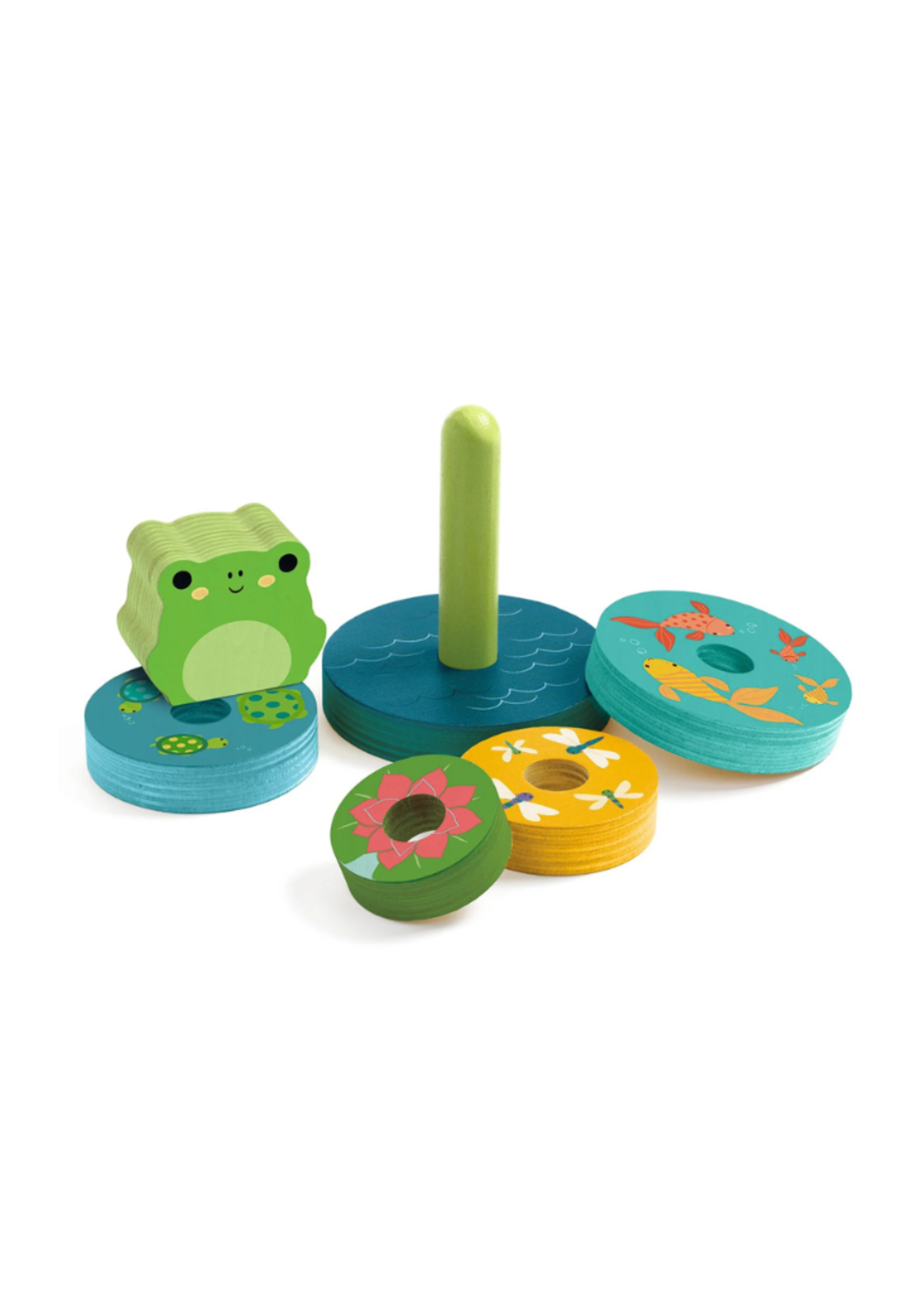 Djeco Djeco Puzz & Stack Rainbow Wooden Puzzle
