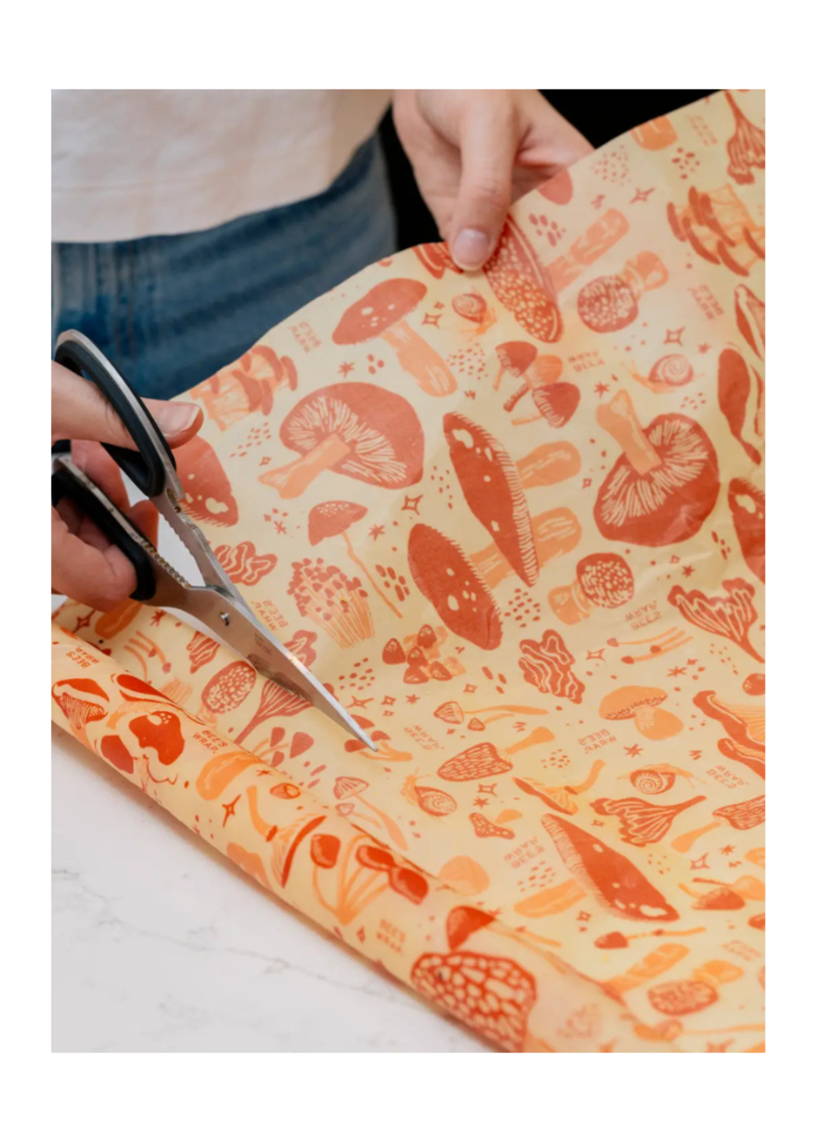 Bee's Wrap Bee's Wrap  Cut-To-Size Roll, Mushroom Magic, Limited Edition Print