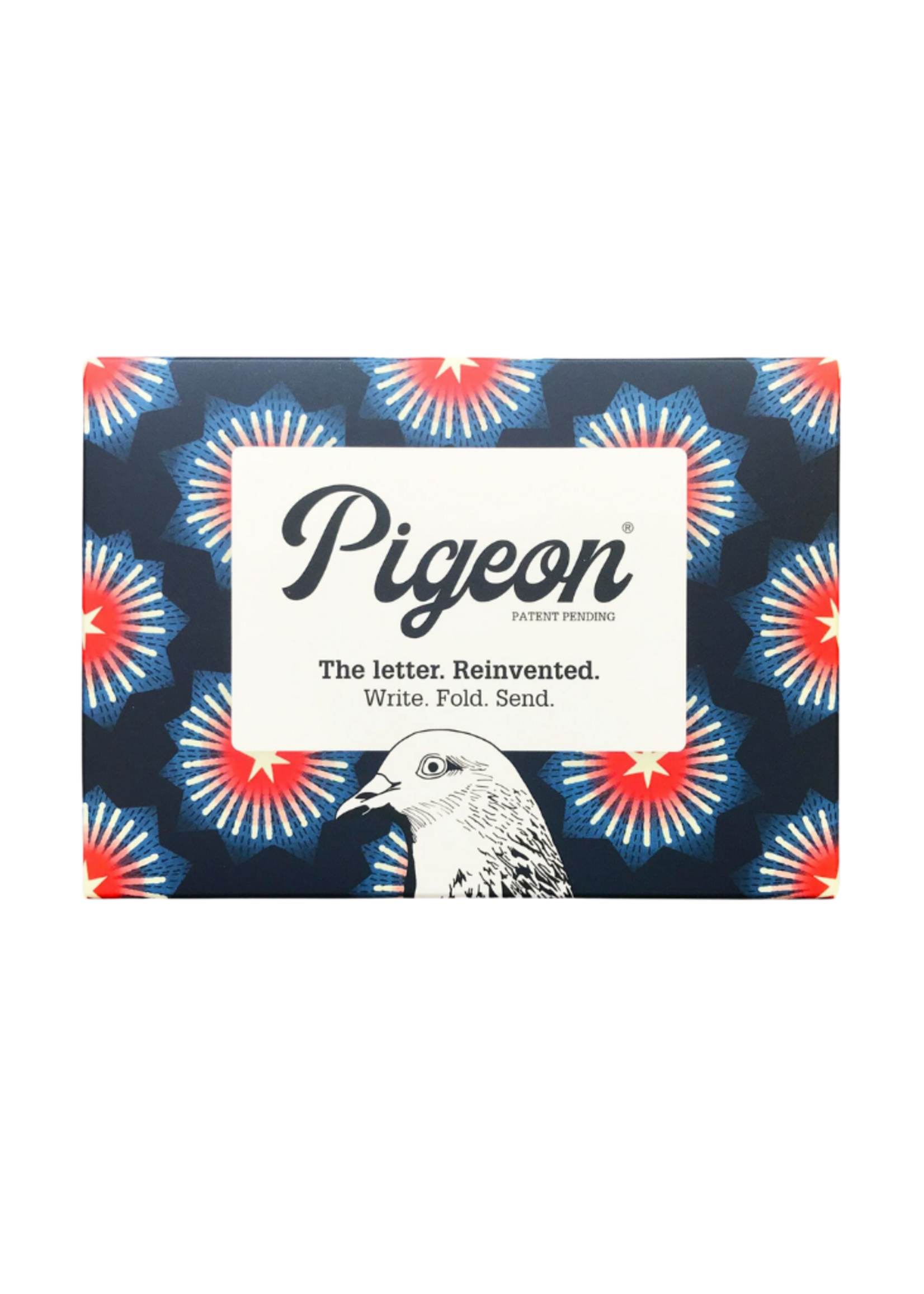 Pigeon Pigeonposted  - Starburst Pigeons Letter & Envelope in One