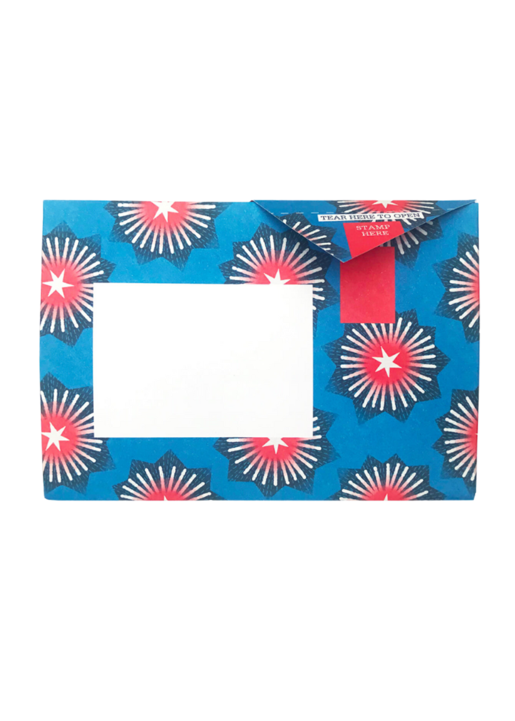 Pigeon Pigeonposted  - Starburst Pigeons Letter & Envelope in One