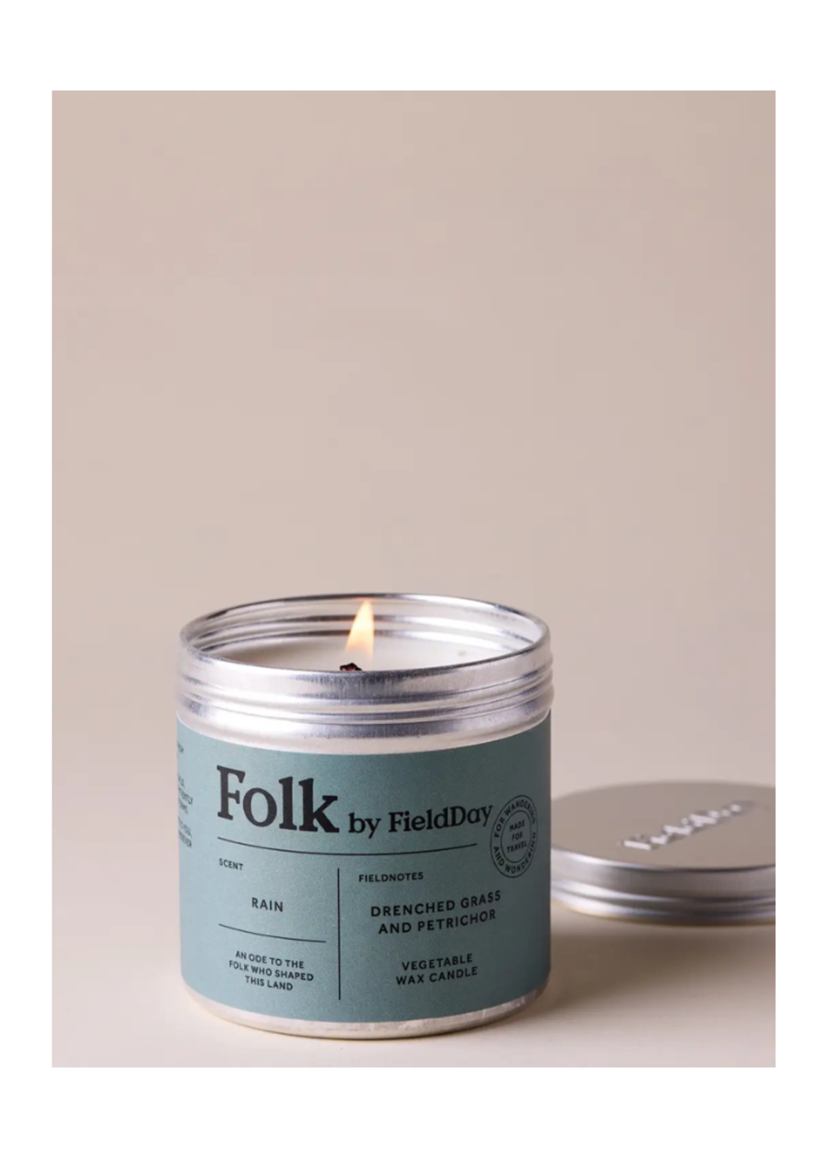 Field Day Ireland FieldDay Ireland Rain Vegetable Wax Folk Tin Candle