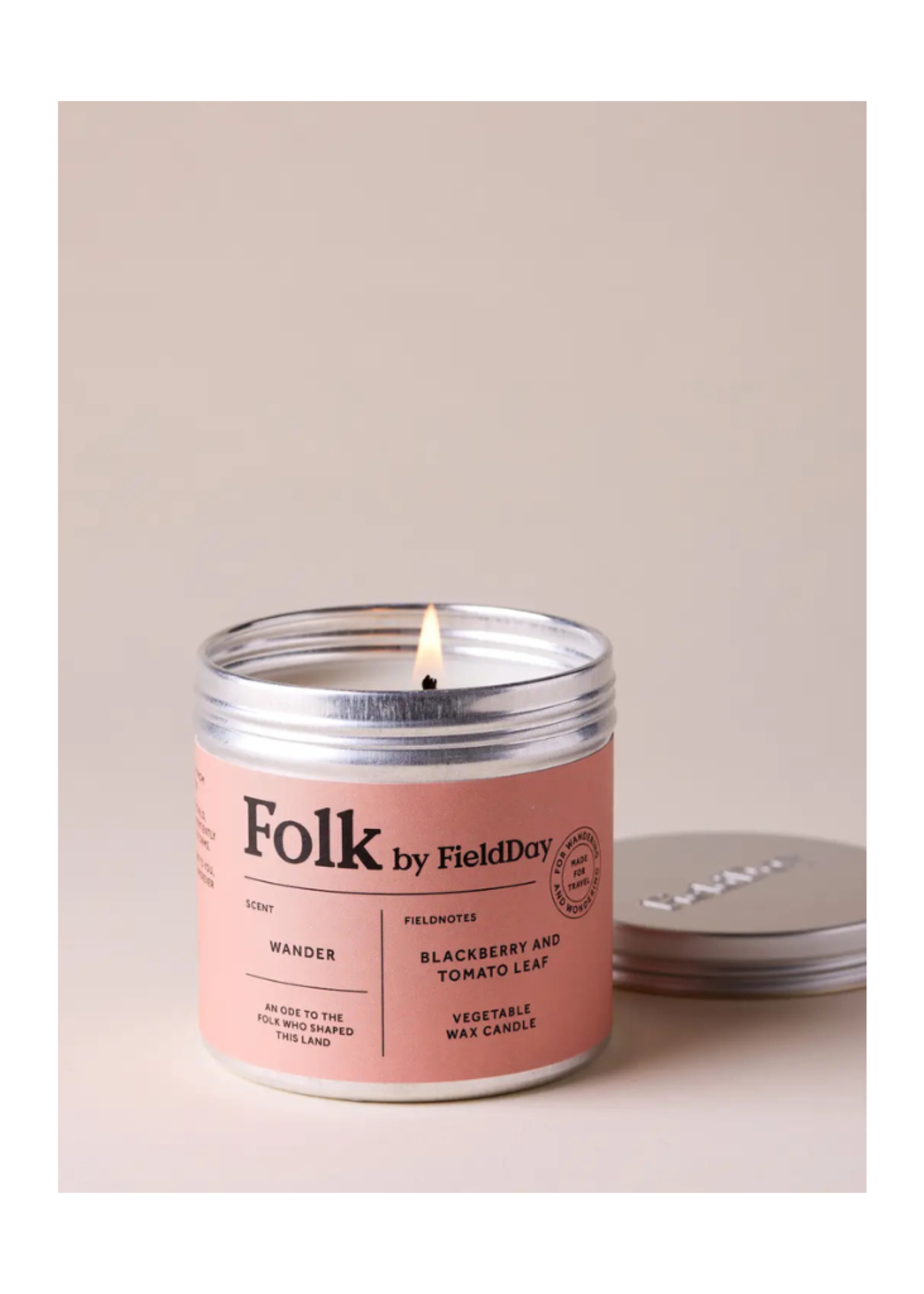 Field Day Ireland FieldDay Ireland Wander Vegetable Wax Folk Tin Candle