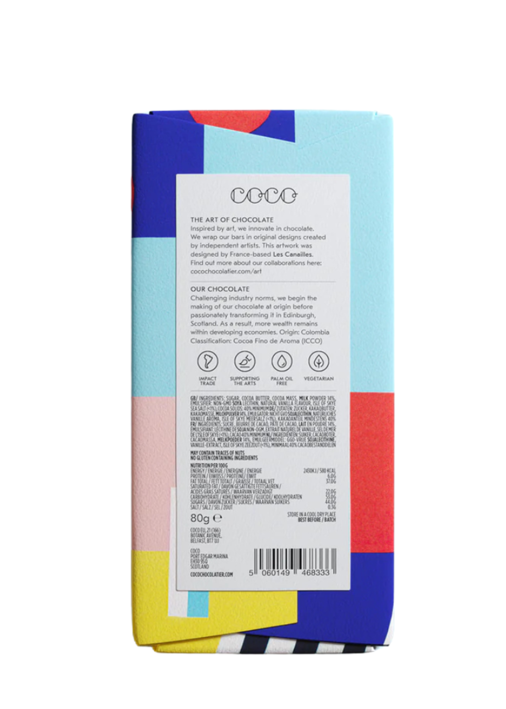 Coco Chocolatier Coco Chocolatier - Isle of Skye Sea Salt l Milk