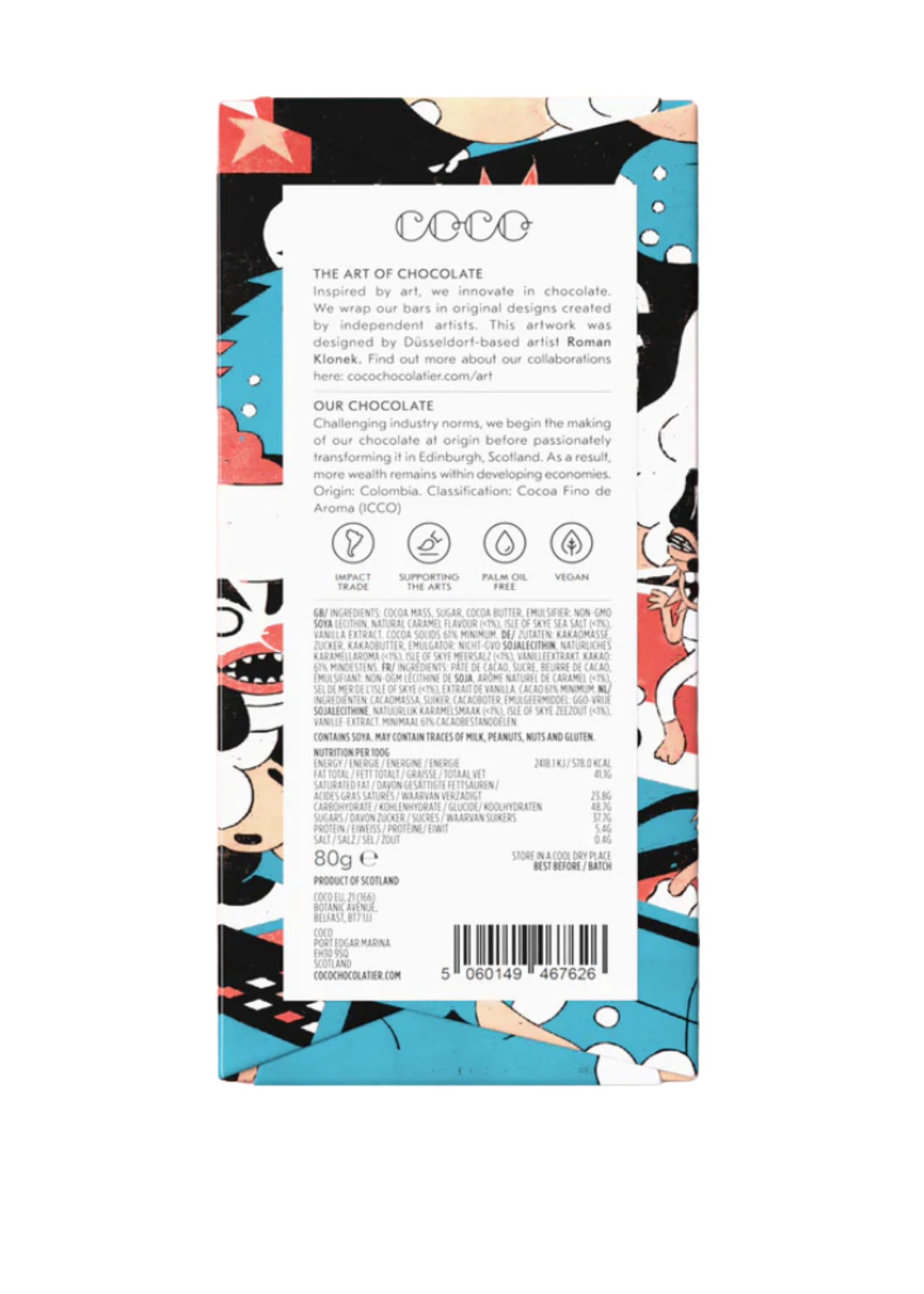 Coco Chocolatier Coco Chocolatier - Salted Caramel l Dark