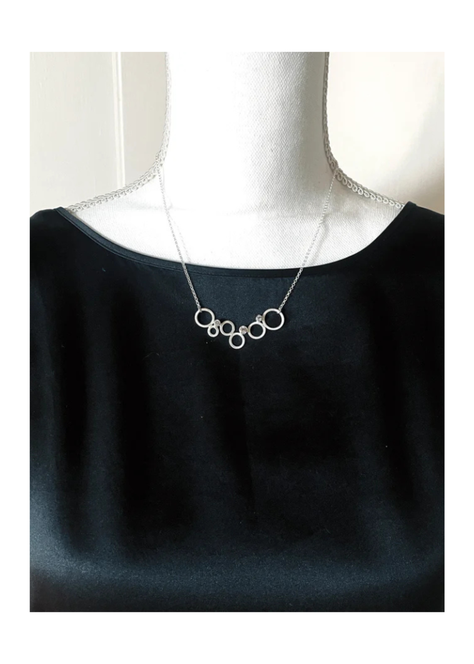 Eko Jewelry Design Eko Jewelry Design Electra Necklace SS White Topaz