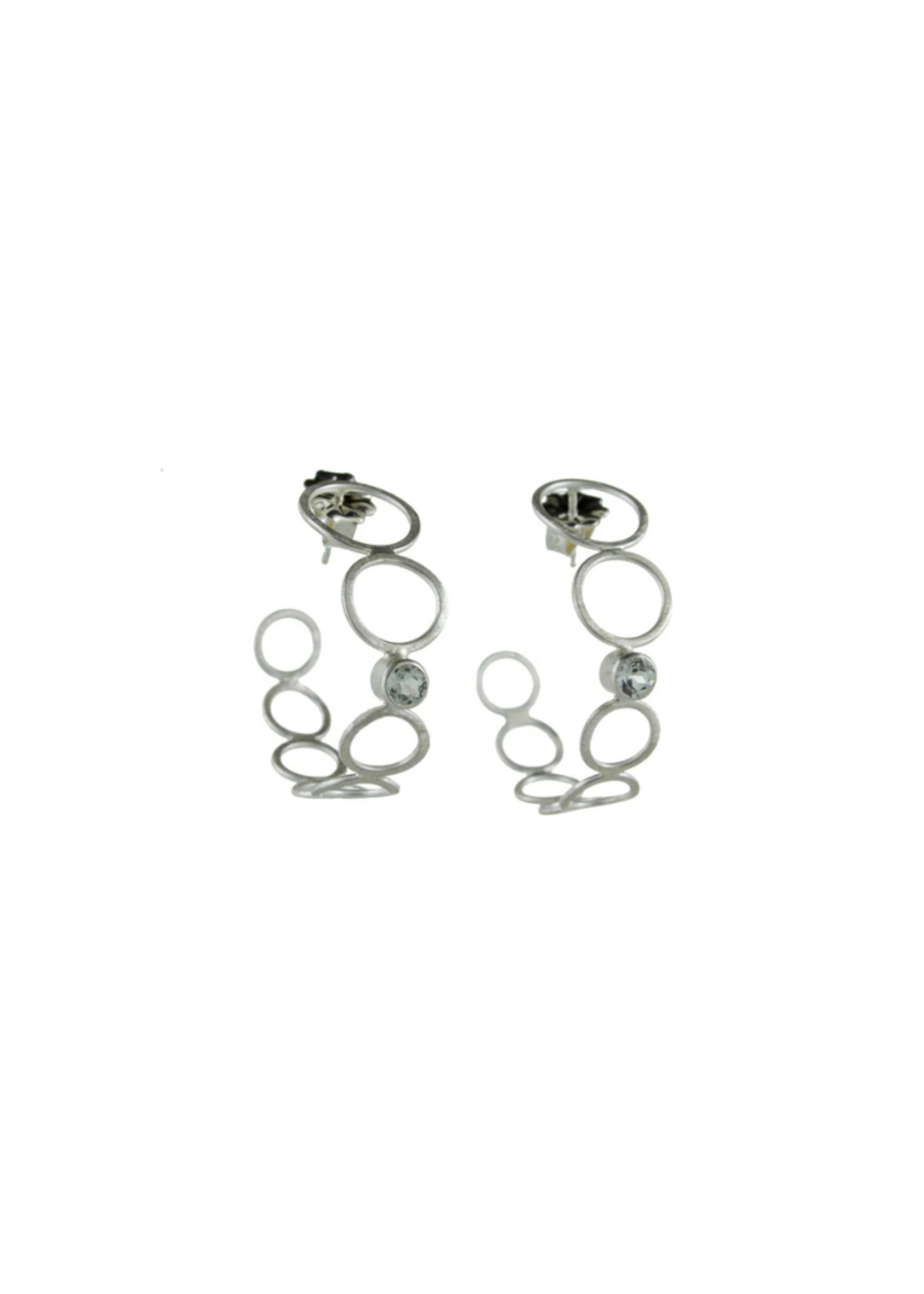 Eko Jewelry Design Eko Jewelry Design Allumina Earrings - Sterling Silver + White Topaz