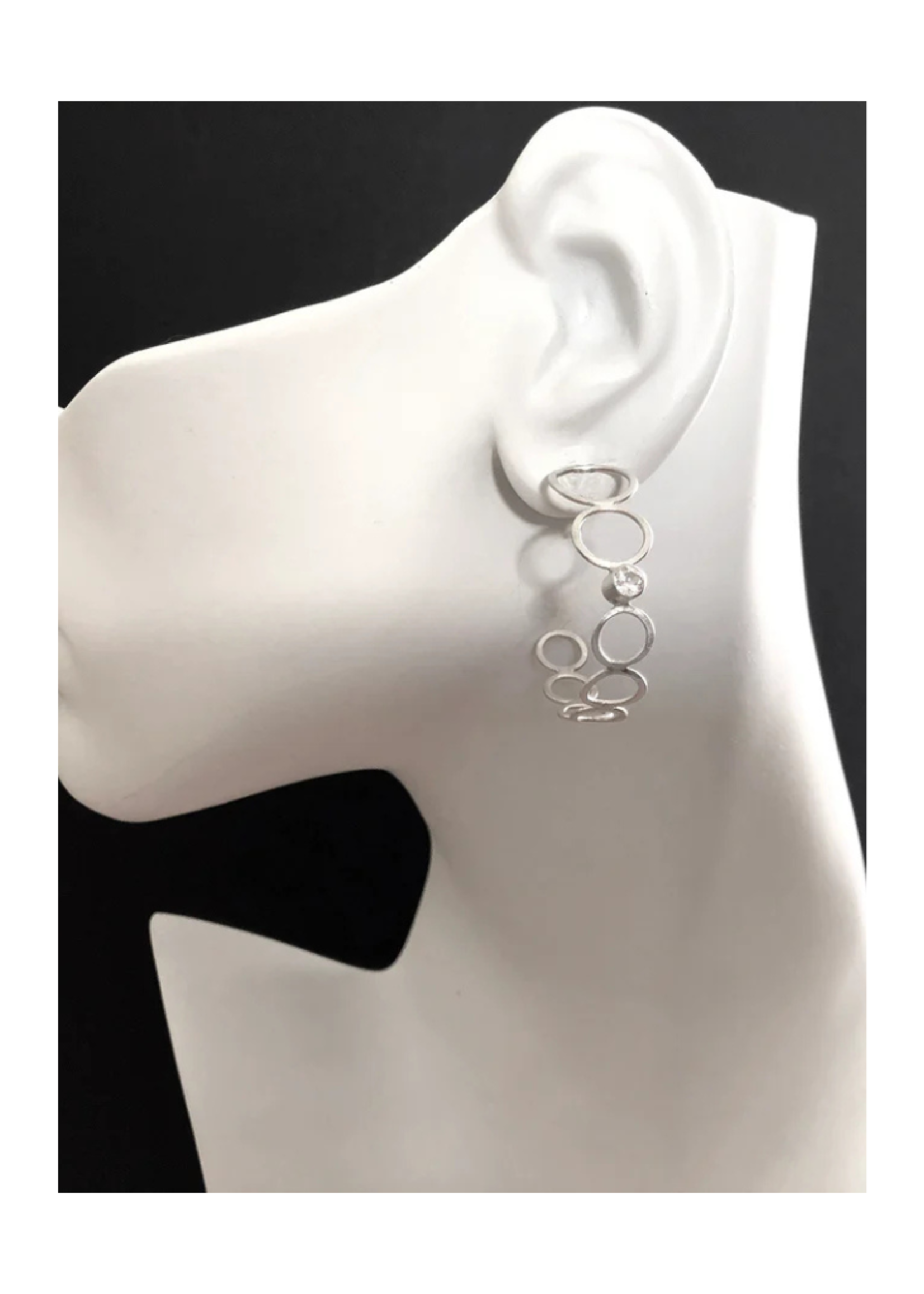 Eko Jewelry Design Eko Jewelry Design Allumina Earrings - Sterling Silver + White Topaz