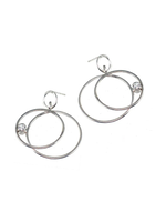 Eko Jewelry Design Eko Jewelry Design Amaris Earrings - Sterling Silver + White Topaz