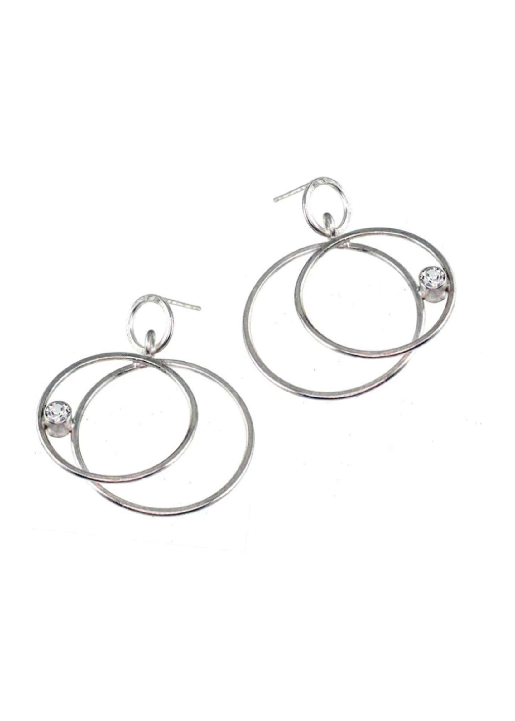 Eko Jewelry Design Eko Jewelry Design Amaris Earrings - Sterling Silver + White Topaz