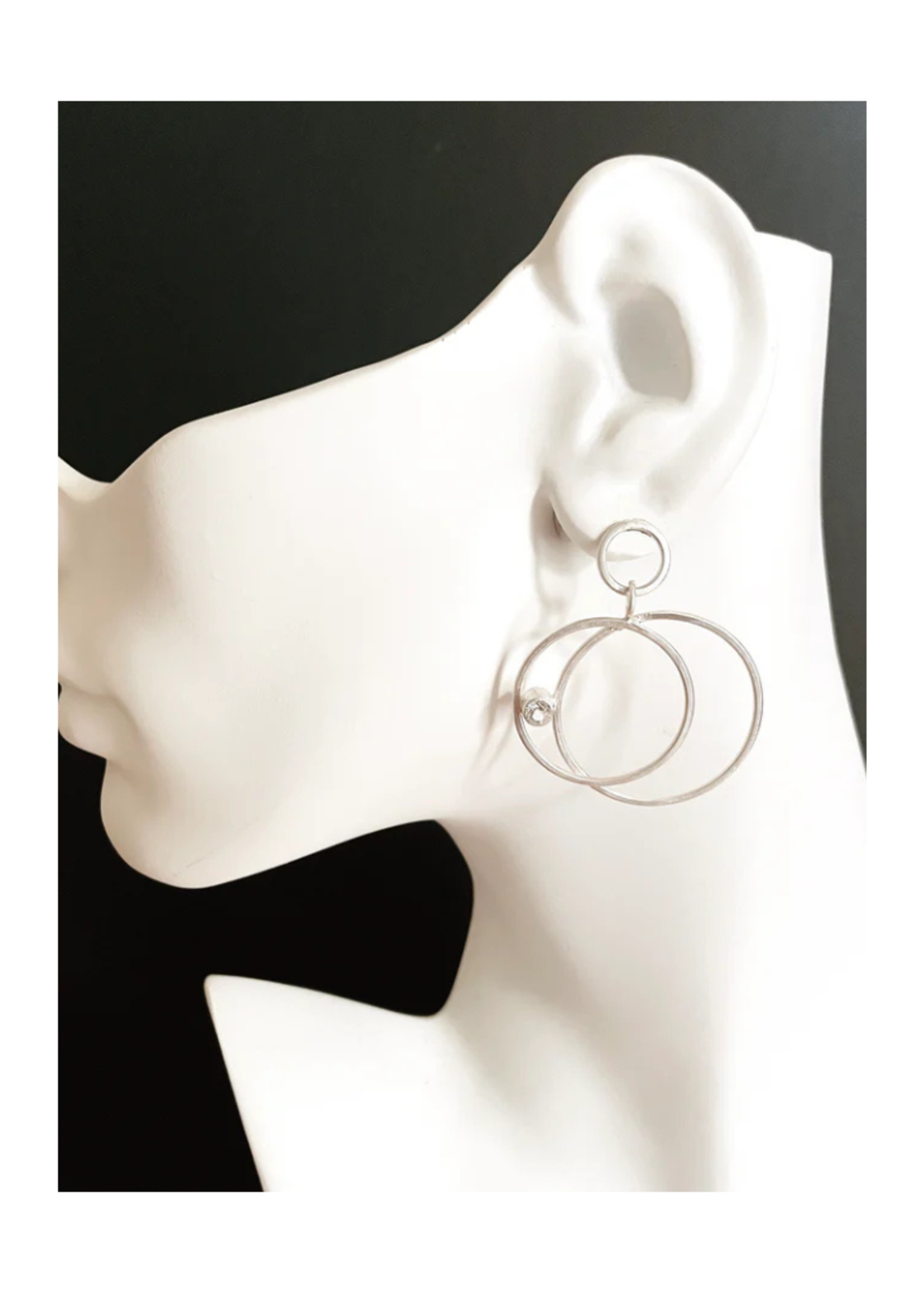Eko Jewelry Design Eko Jewelry Design Amaris Earrings - Sterling Silver + White Topaz