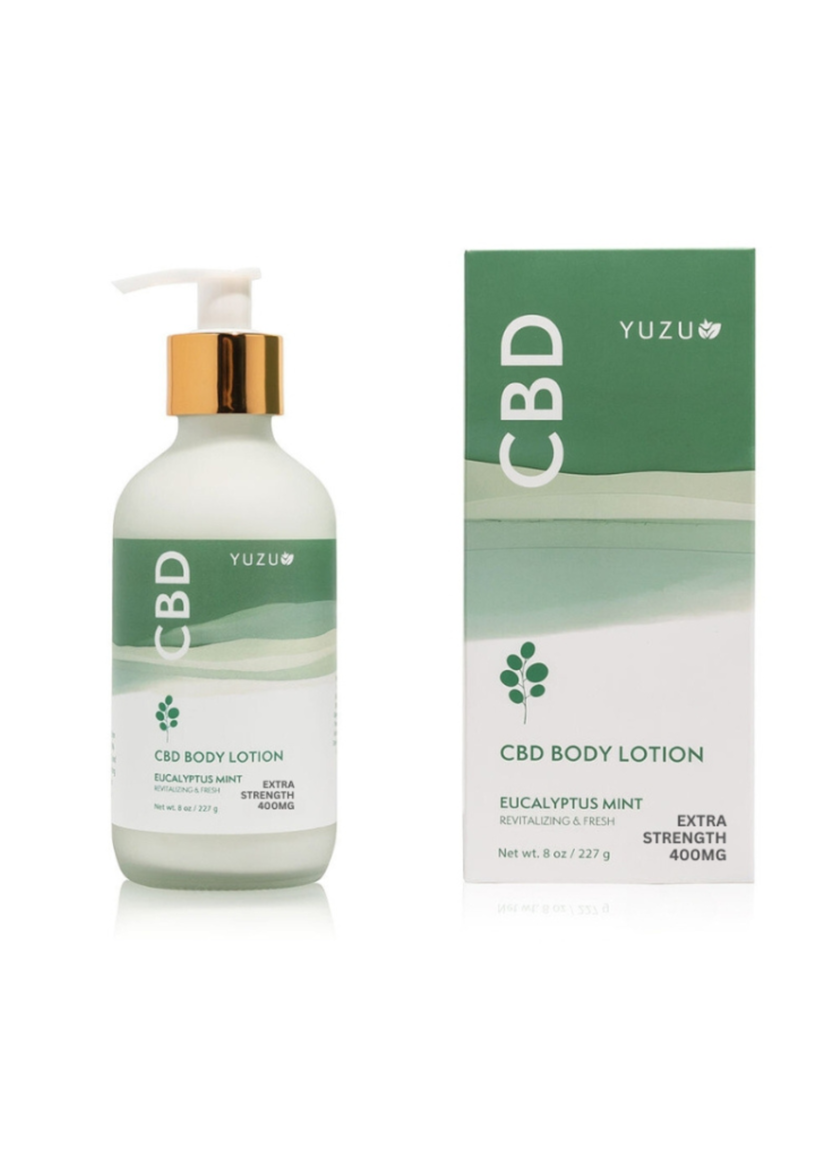 Yuzu Soap Yuzu Soap - CBD Lotion Eucalyptus Mint 400mg 8oz