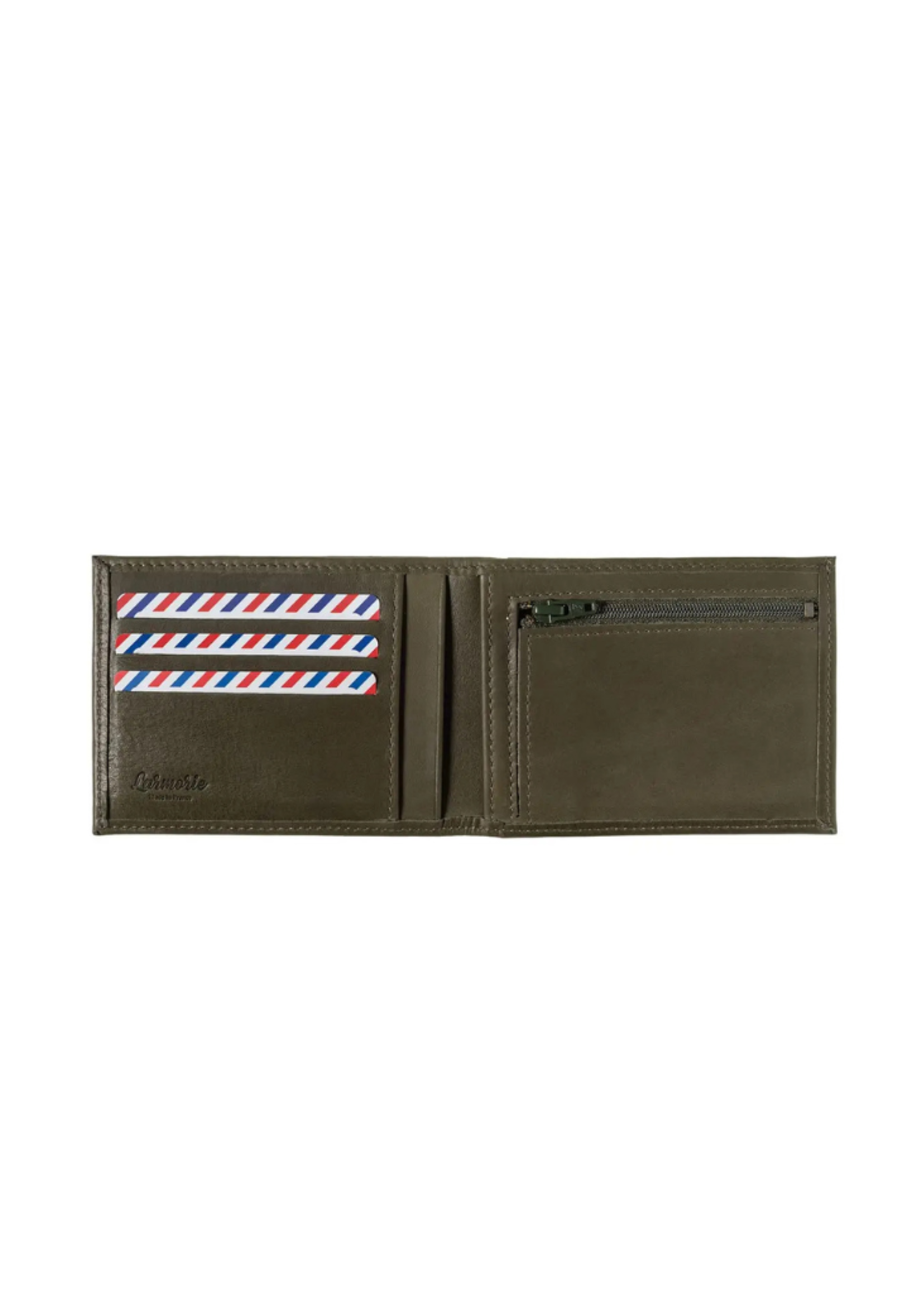 Larmorie Officiel Larmorie Officiel - Arthur Italian Leather Wallet l Vintage Green Wood