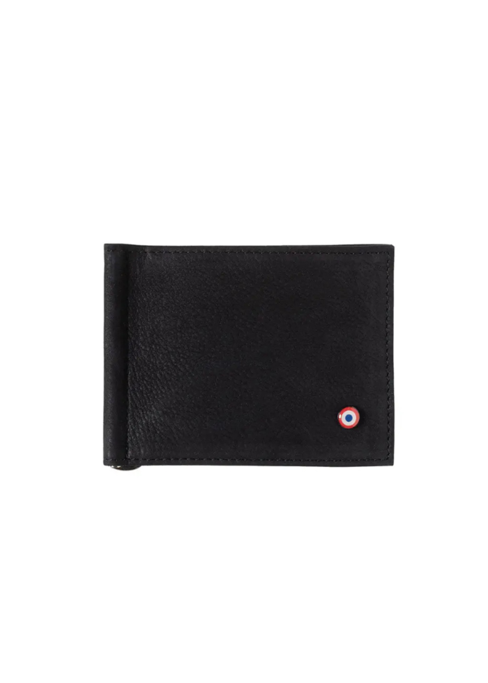 Larmorie Officiel Larmorie Officiel - Hector Money Clip Wallet l Black Nubuck Leather