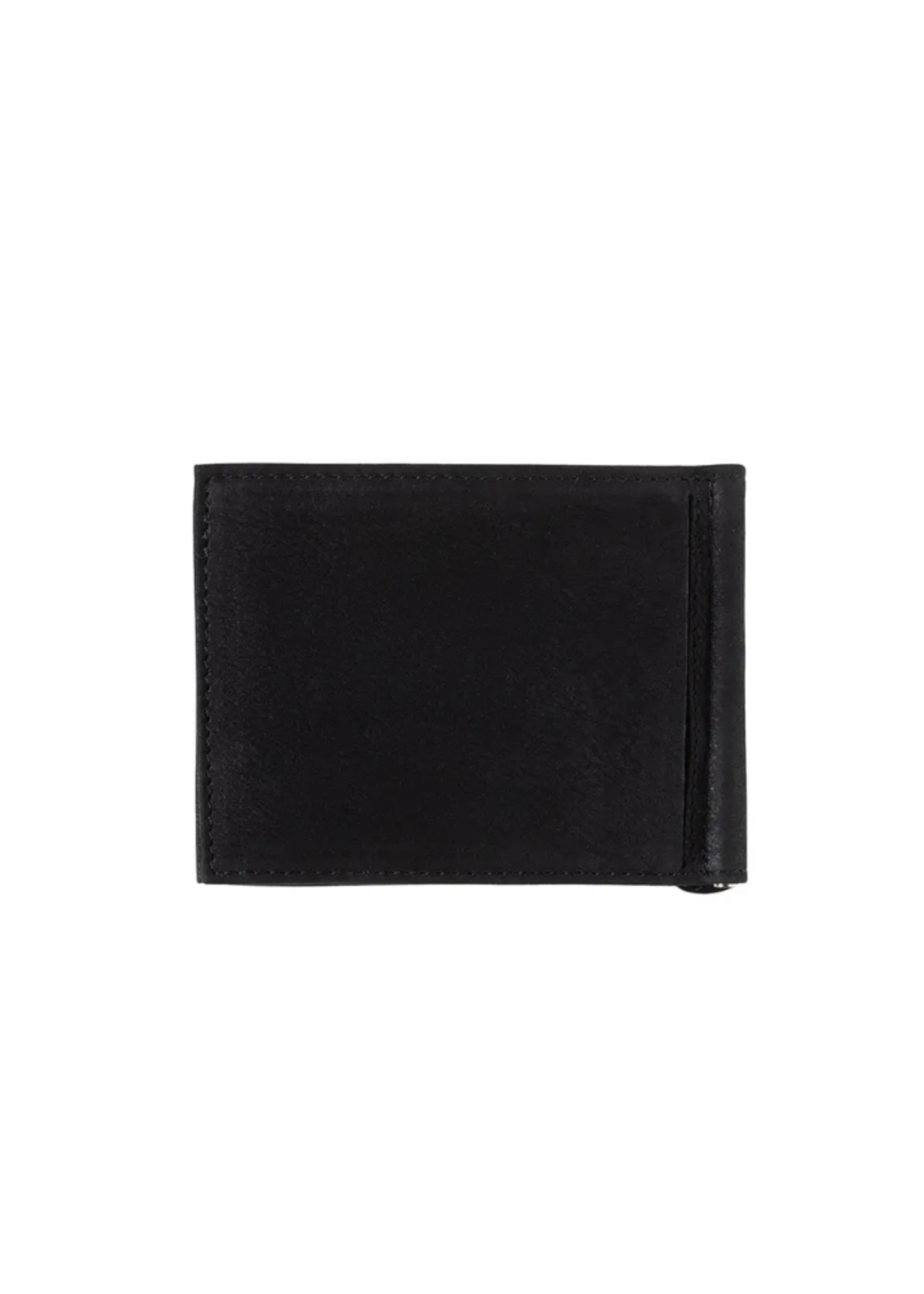 Larmorie Officiel Larmorie Officiel - Hector Money Clip Wallet l Black Nubuck Leather