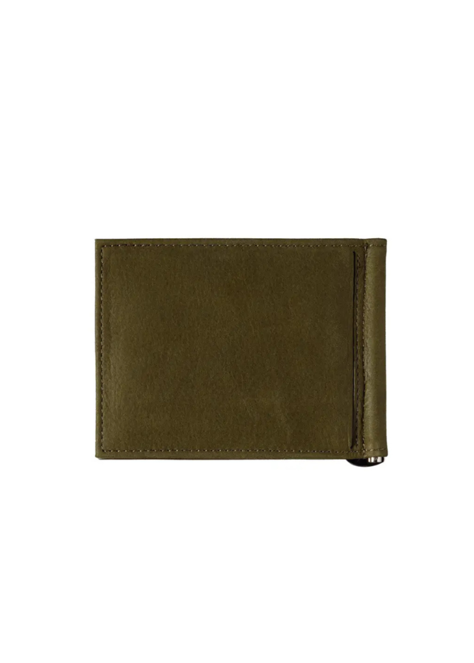 Larmorie Officiel Larmorie Officiel - Hector Money Clip Wallet l Vintage Green Wood Leather
