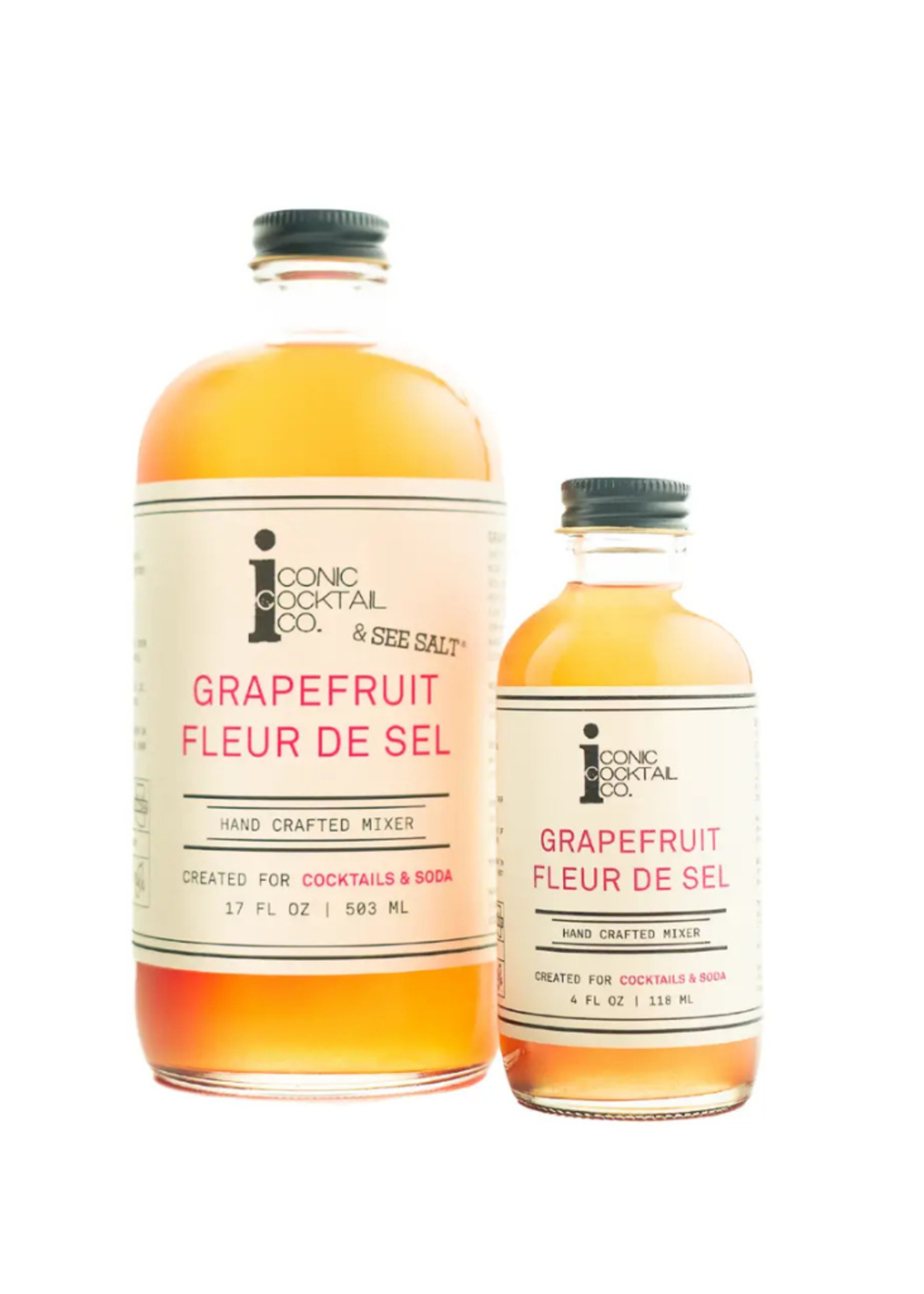 Iconic Cocktail Co. Iconic Cocktail Co. Grapefruit Fleur de Sel Handcrafted Cocktail Mixer 17 oz.