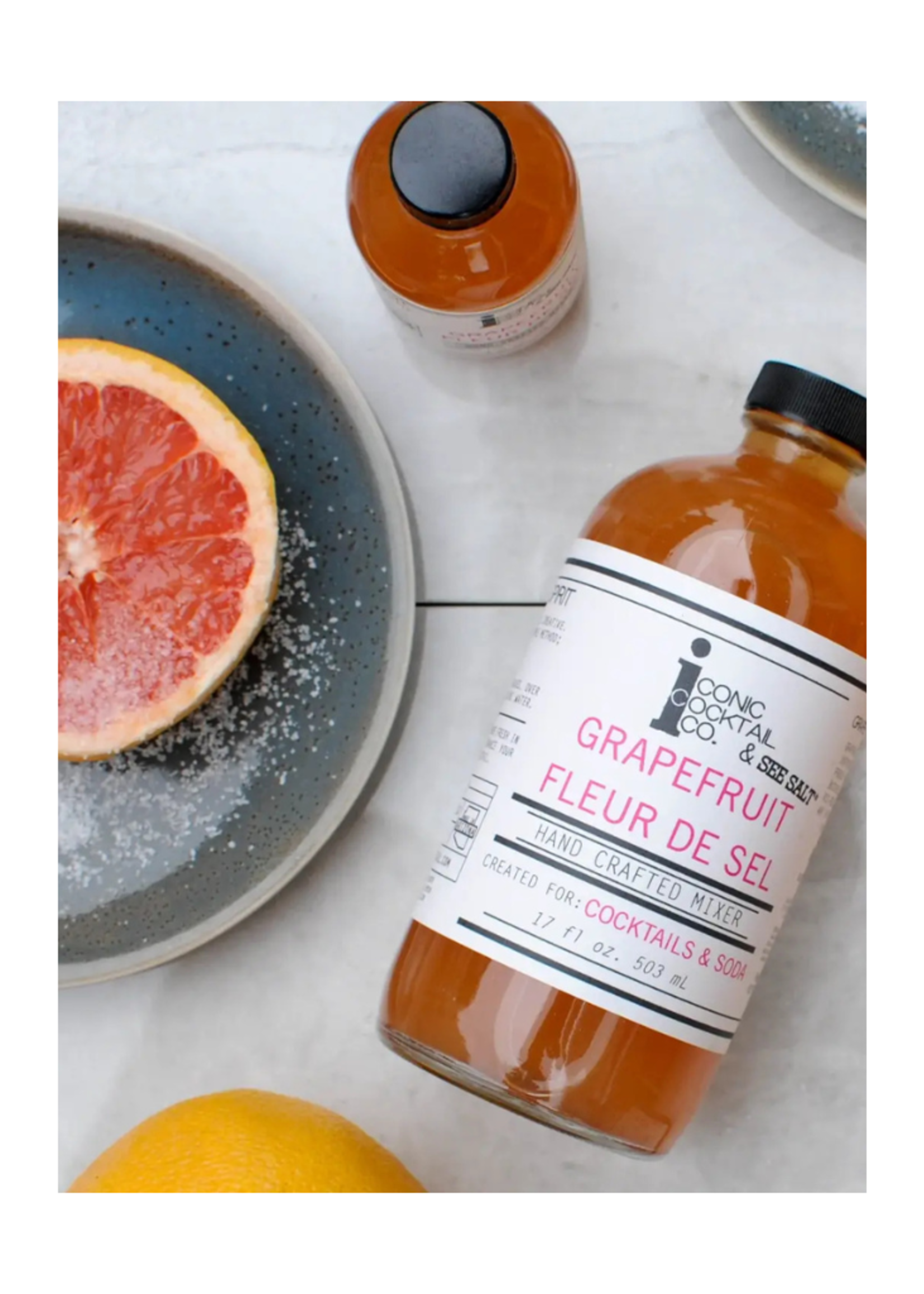 Iconic Cocktail Co. Iconic Cocktail Co. Grapefruit Fleur de Sel Handcrafted Cocktail Mixer 17 oz.