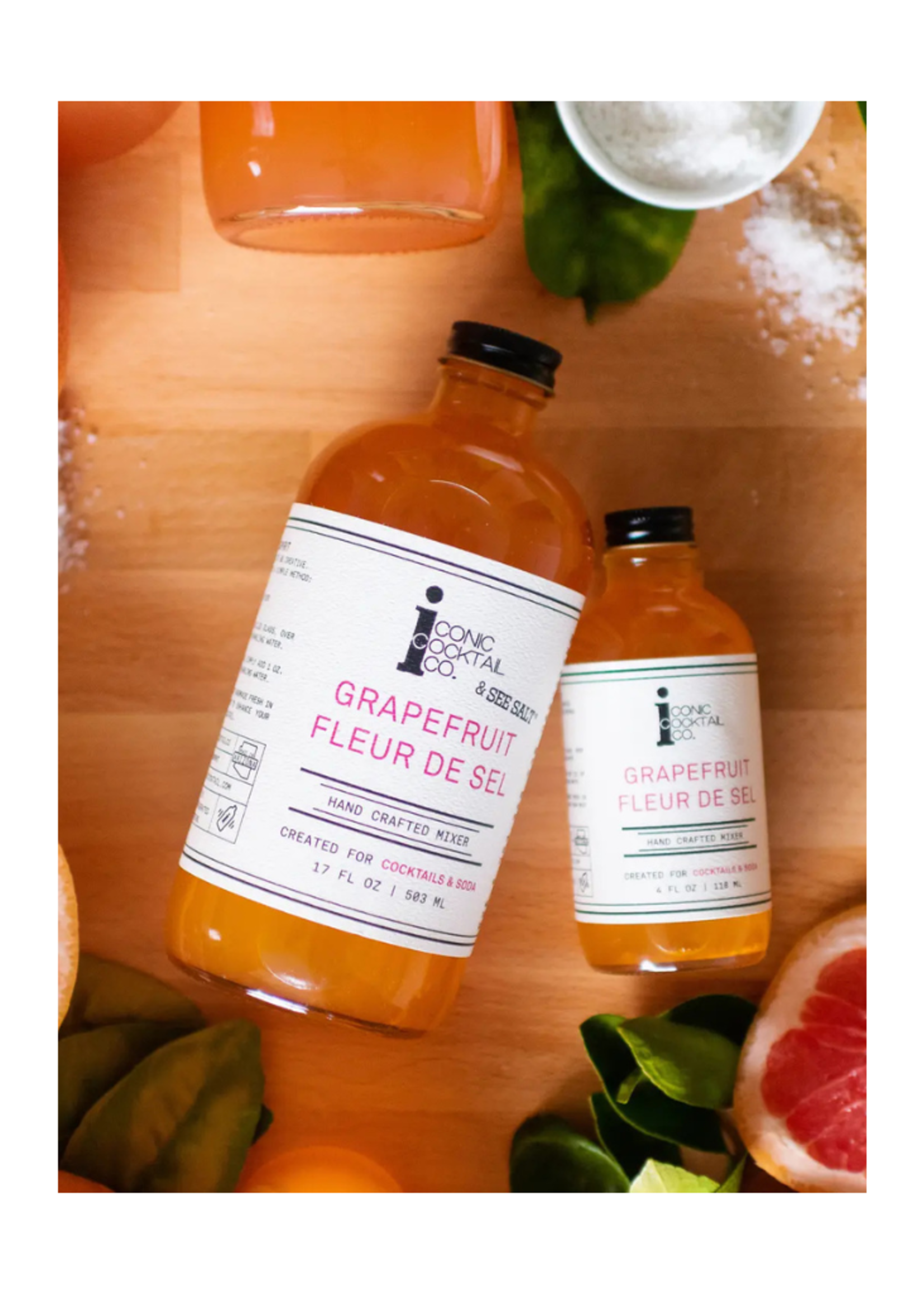 Iconic Cocktail Co. Iconic Cocktail Co. Grapefruit Fleur de Sel Handcrafted Cocktail Mixer 17 oz.