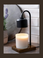 Creative Energy Candles Black & Wood Arched Candle Warmer Lamp