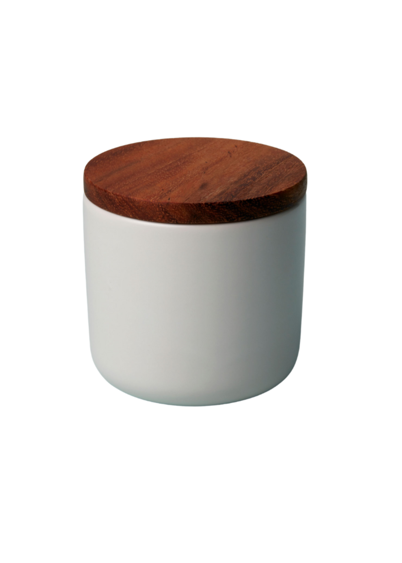 Be Home Be Home Brampton Small Stoneware Canister l White 3″diameter x 3.25″